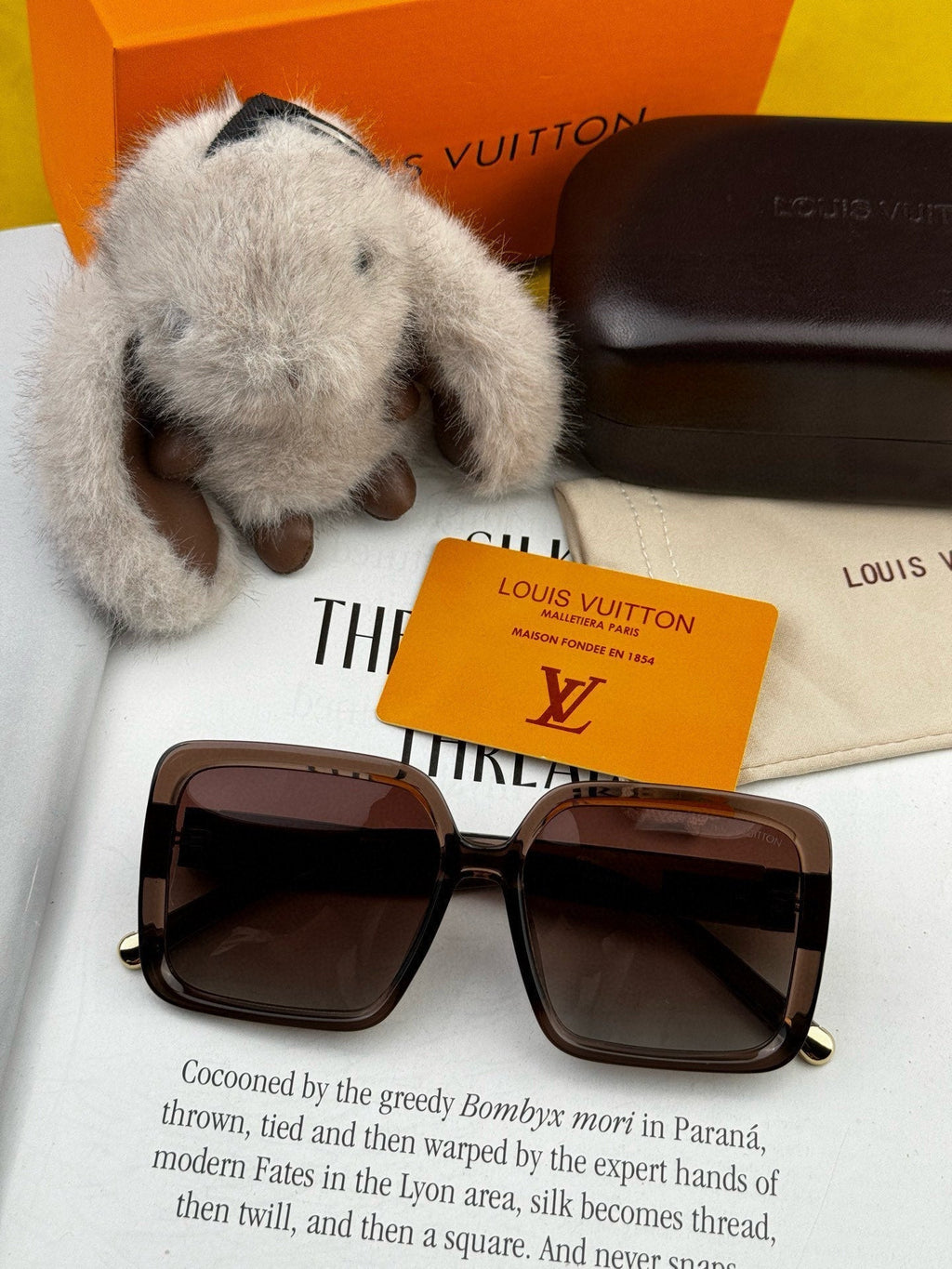 LOUIS VUITTON LARGE SQUARE SUNGLASSES L6250 IN ACETATE