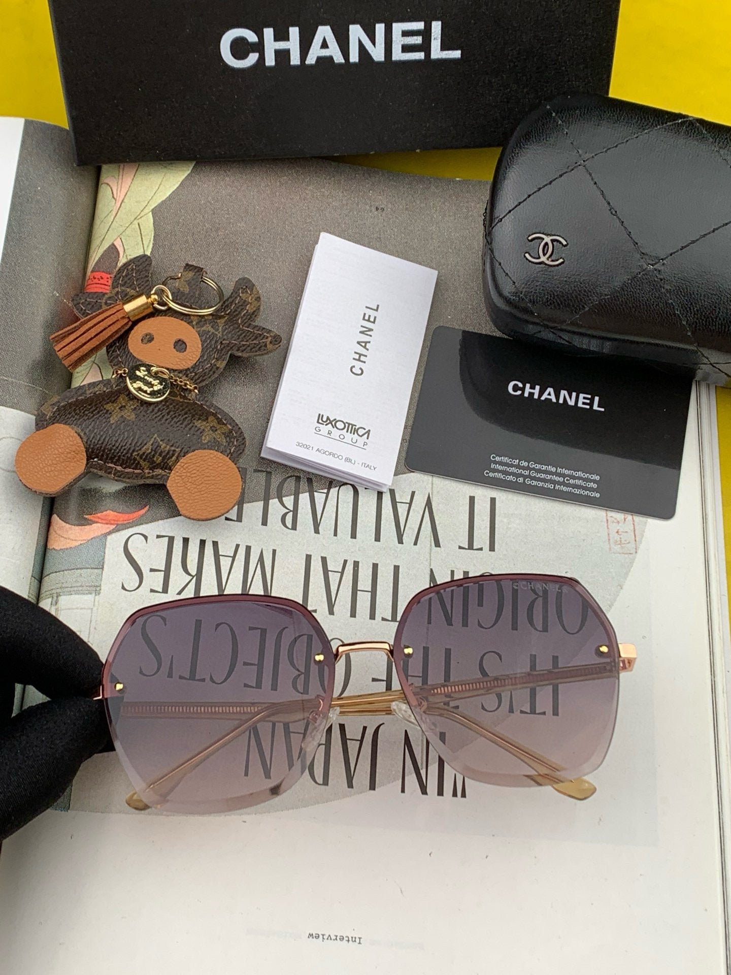 CHANEL SQUARE SUNGLASSES CH0922 IN METAL