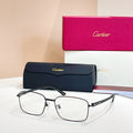 CARTIER SANTOS RECTANGULAR FRAME SUNGLASSES CT0555OA IN METAL