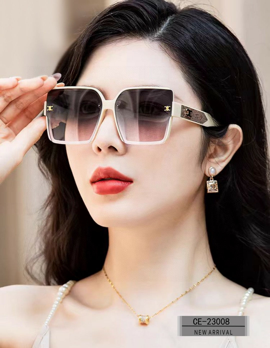 CELINE TRIOMPHE SUNGLASSES 23008 IN ACETATE