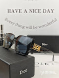 DIOR MONTAIGNE SQUARE SUNGLASSES 58044 IN ACETATE