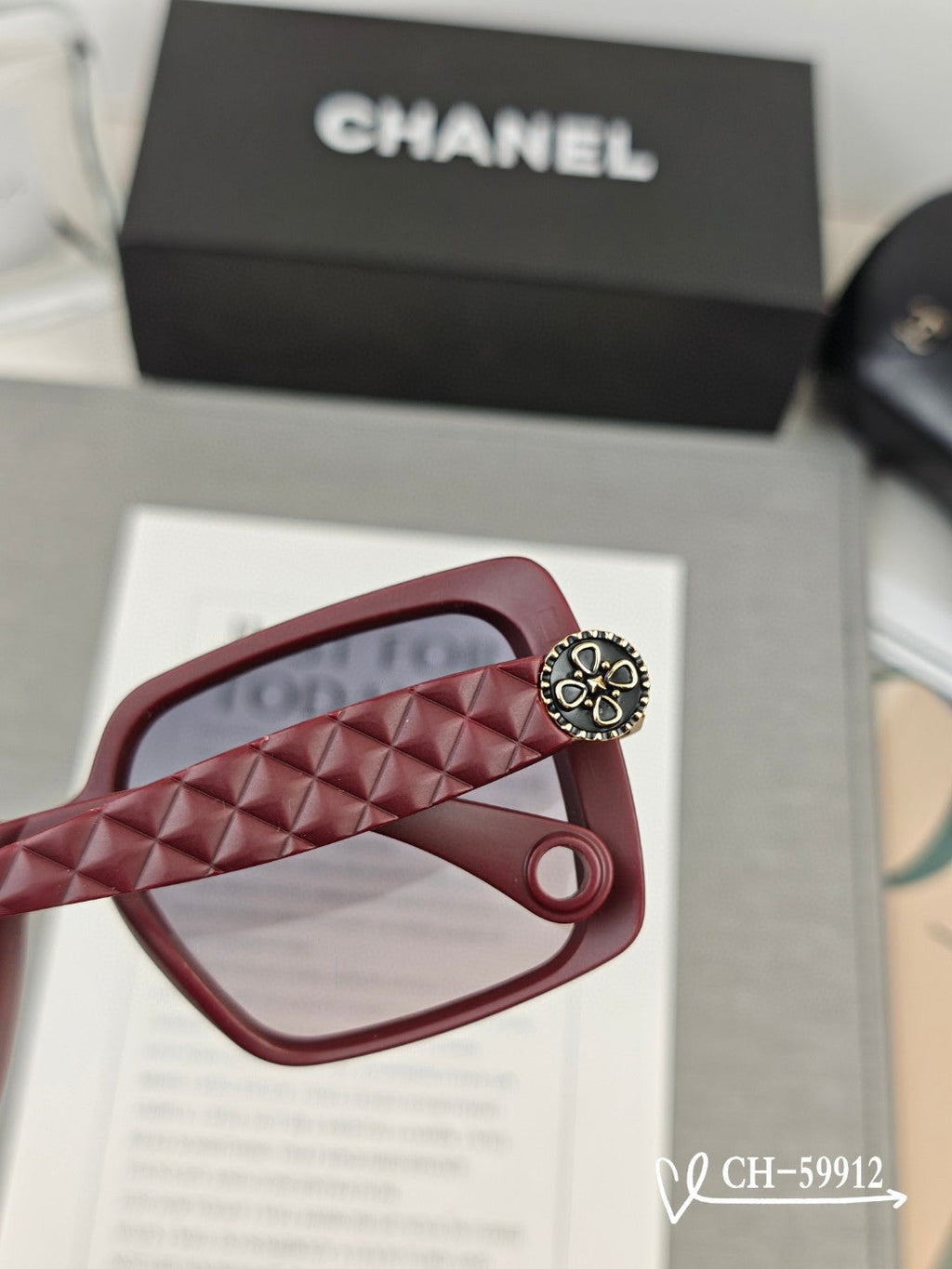 CHANEL SQUARE SUNGLASSES 59912 IN ACETATE