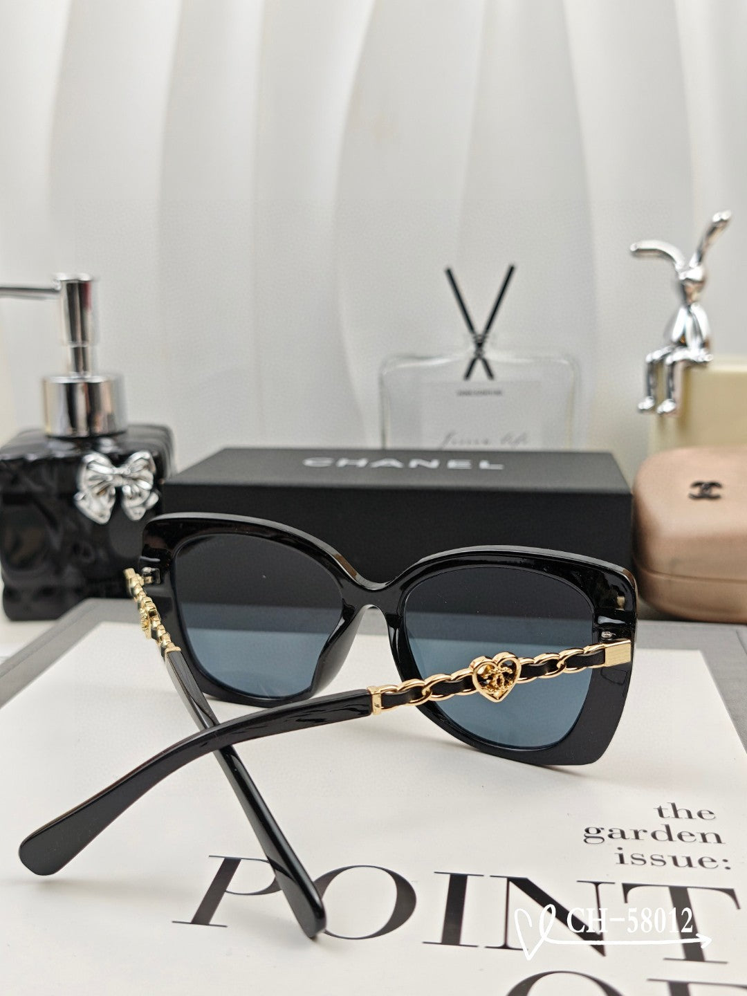 CHANEL SQUARE SUNGLASSES 58012 IN ACETATE
