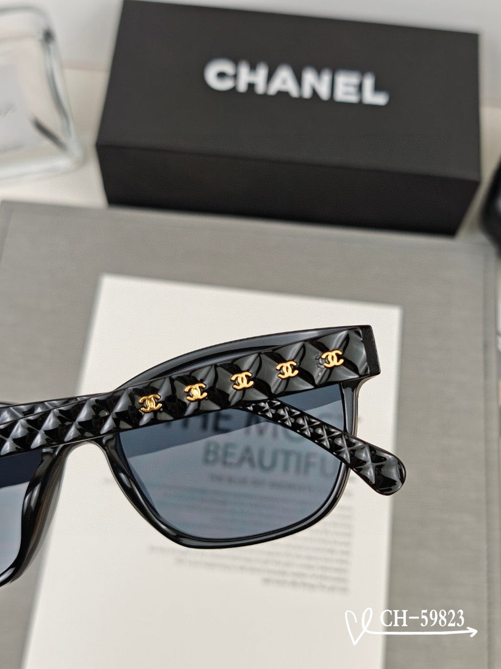 CHANEL SQUARE SUNGLASSES 59823 IN ACETATE