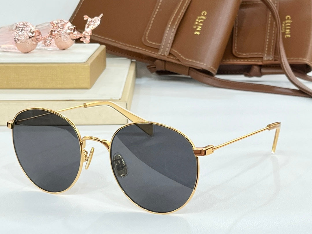 CELINE SUNGLASSES CL40100 IN METAL MINERAL GLASS LENSES