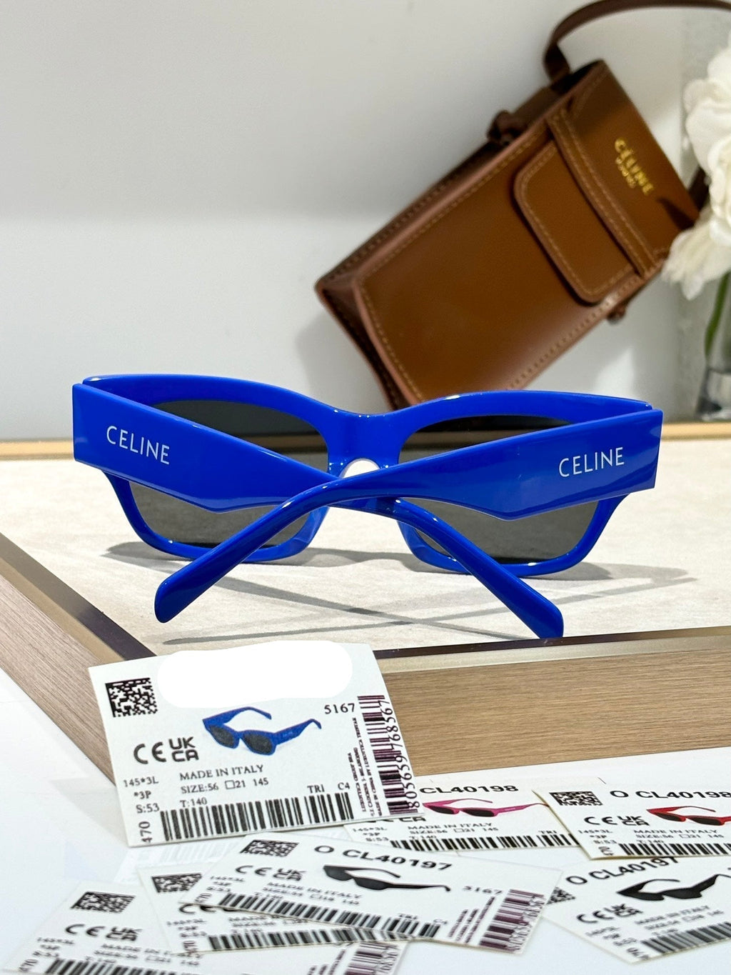 CELINE TRIOMPHE SUNGLASSES CL40197 IN PINK ACETATE