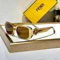 FENDI ROMA RECTANGULAR FRAME SUNGLASSES FE40151U IN ACETATE