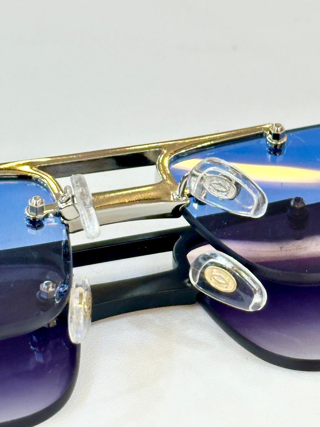 CARTIER SANTOS RECTANGULAR FRAME SUNGLASSES CT0660S IN METAL