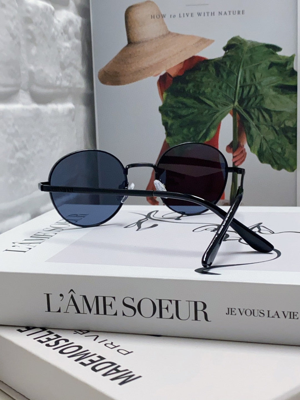 LOUIS VUITTON SIGNATURE ROUND SUNGLASSES 581383 IN BLACK METAL
