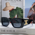 CELINE TRIOMPHE SUNGLASSES 548602 IN BLACK ACETATE