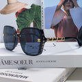 CHANEL SQUARE SUNGLASSES 632876 IN BLACK ACETATE