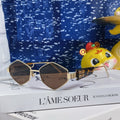 MIU MIU LOGO SUNGLASSES 560865 IN HAVANA ACETATE GOLD METAL BROWN LENS