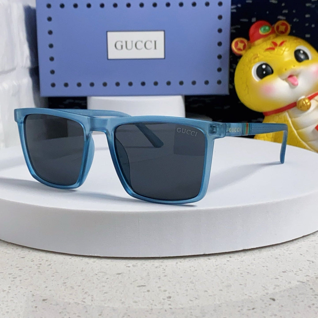 GUCCI RECTANGULAR FRAME SUNGLASSES 563258 IN ACETATE