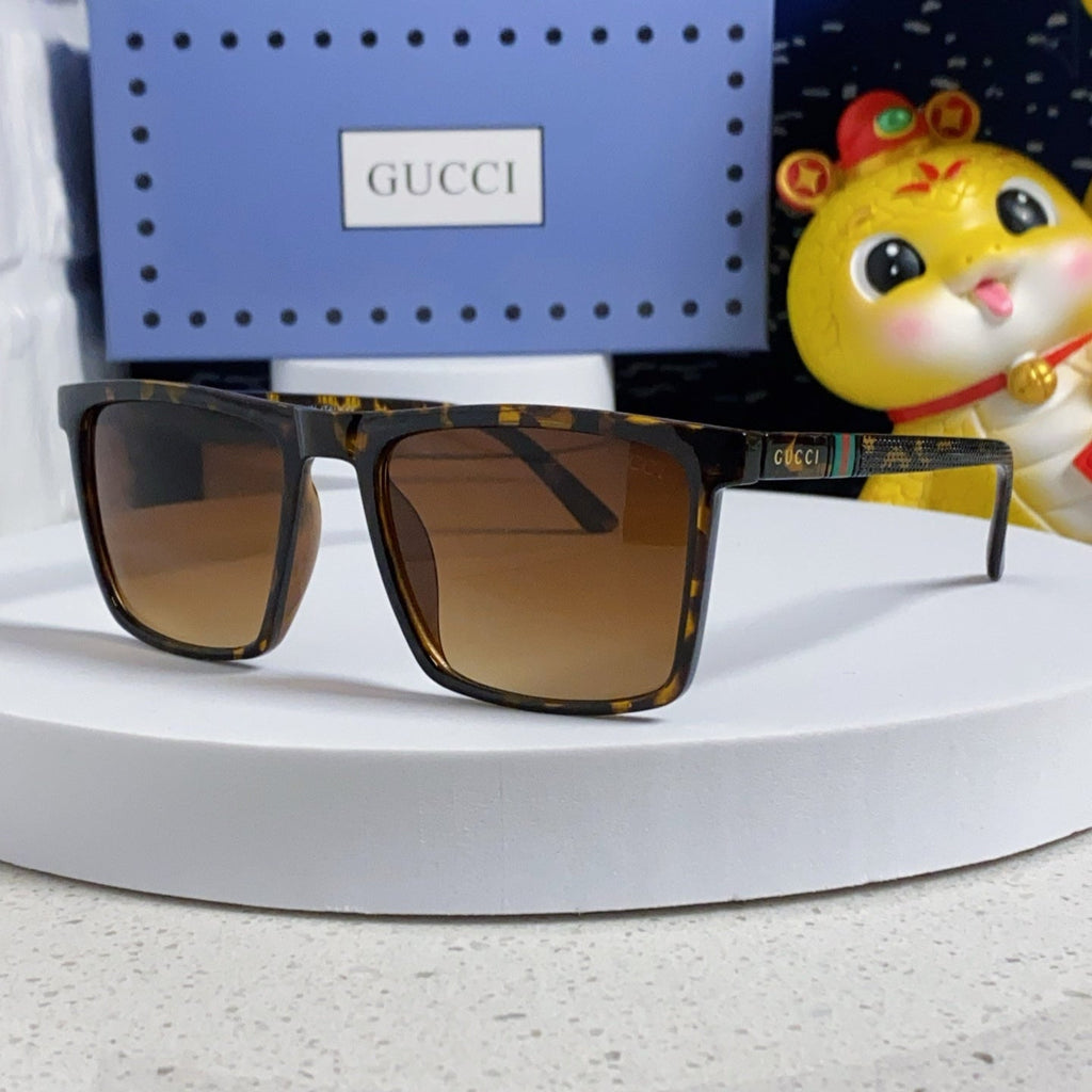 GUCCI RECTANGULAR FRAME SUNGLASSES 563259 IN ACETATE