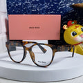MIU MIU RUNWAY SUNGLASSES 567506 IN HAVANA ACETATE BRONZE LOGO