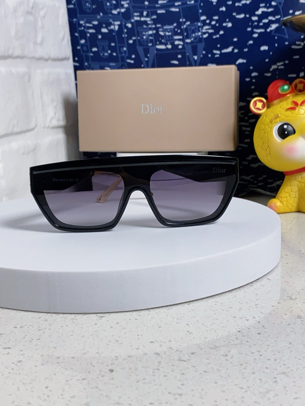DIOR MONTAIGNE SUNGLASSES CLUB M7U IN BLACK ACETATE