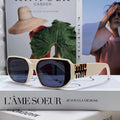 MIU MIU GLIMPSE SUNGLASSES 576819 IN WHITE ACETATE