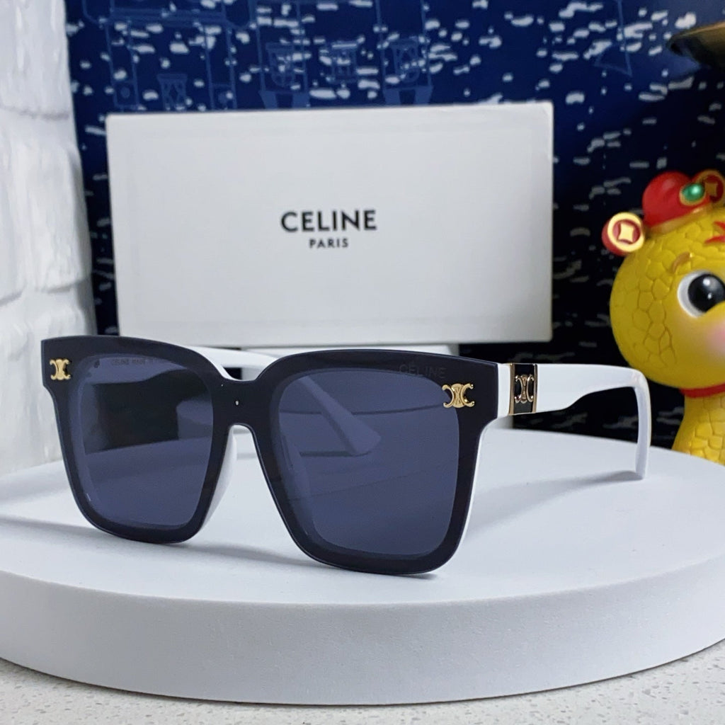CELINE TRIOMPHE SUNGLASSES 548635 IN WHITE ACETATE