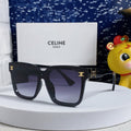 CELINE TRIOMPHE SUNGLASSES 548636 IN BLACK ACETATE GRADIENT SMOKE LENSES