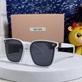 MIU MIU GLIMPSE SQUARE SUNGLASSES 554615 IN WHITE ACETATE