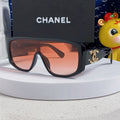 CHANEL SQUARE SUNGLASSES CH5495 IN BLACK ACETATE ORANGE SMOKE LENSES