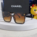CHANEL SQUARE SUNGLASSES 641809 IN HAVANA ACETATE GOLD CHAIN