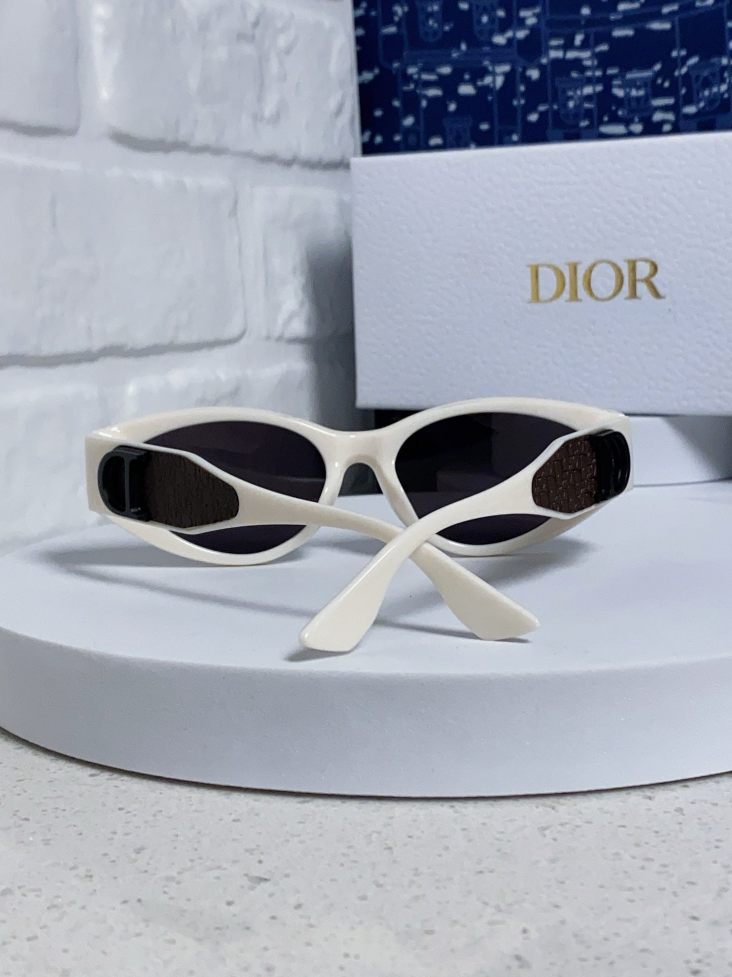DIOR MONTAIGNE SUNGLASSES 578113 IN OFF WHITE ACETATE