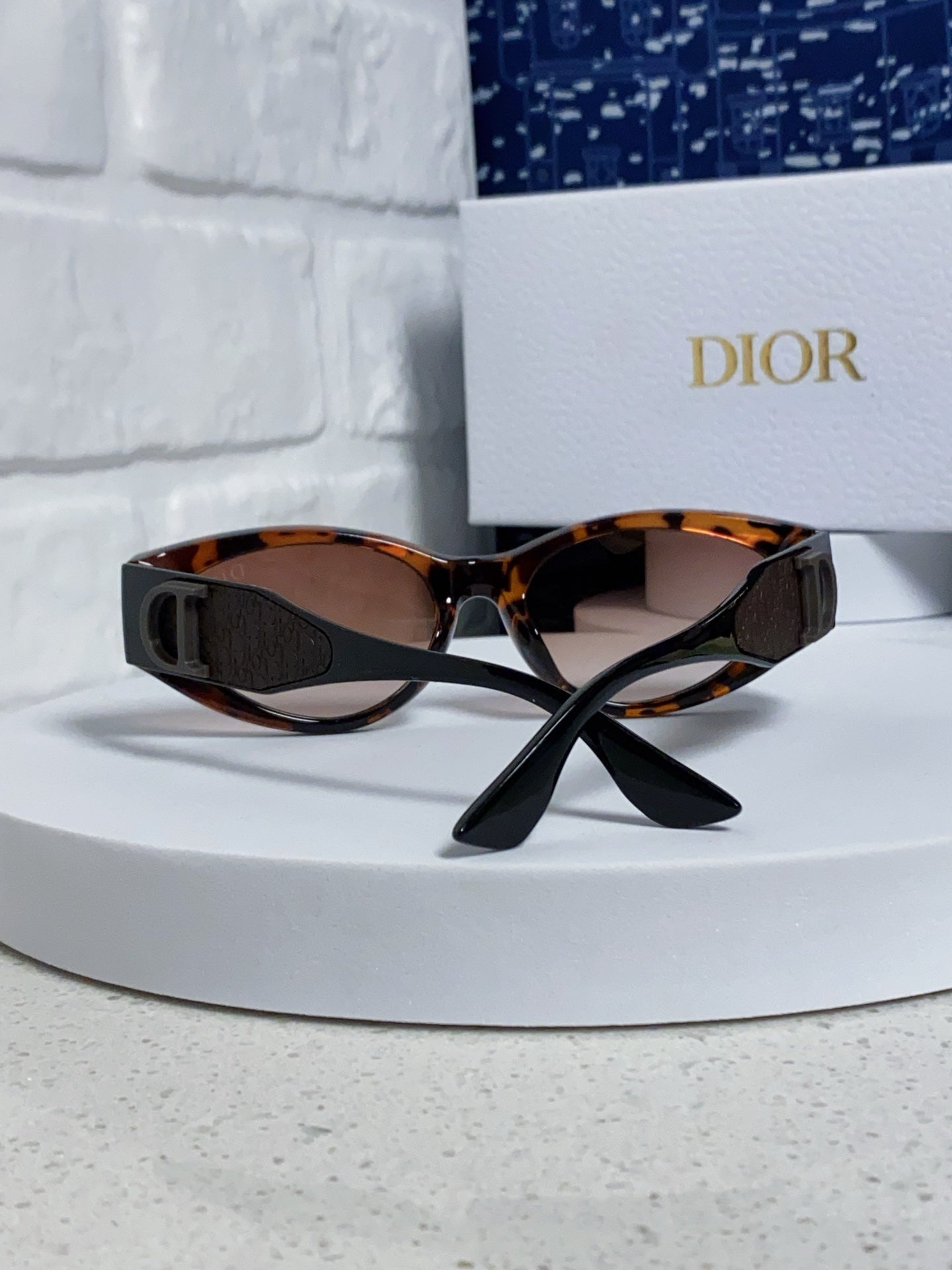 DIOR MONTAIGNE SUNGLASSES 578114 IN HAVANA ACETATE