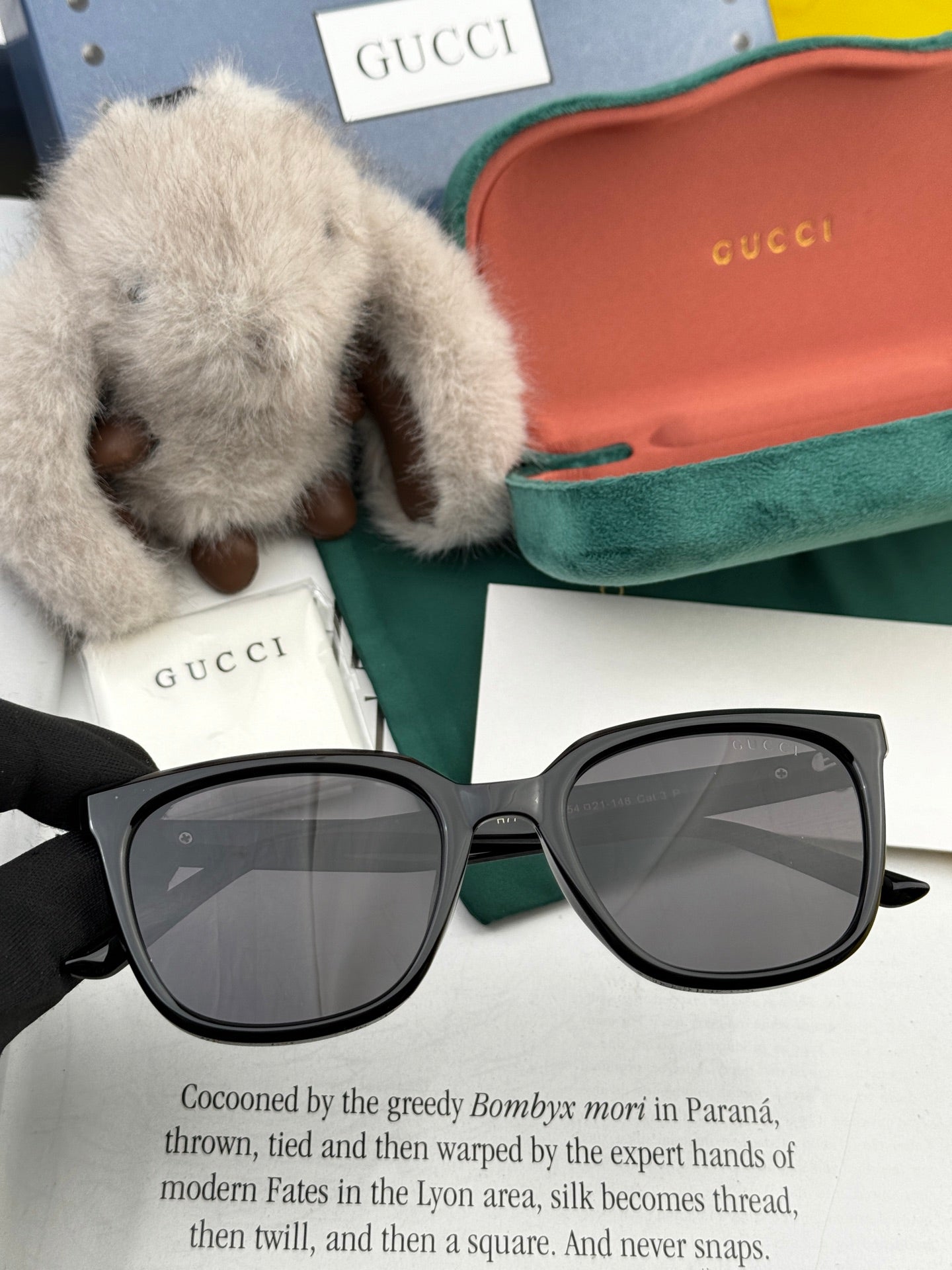 GUCCI SQUARE FRAME SUNGLASSES G57712 IN ACETATE