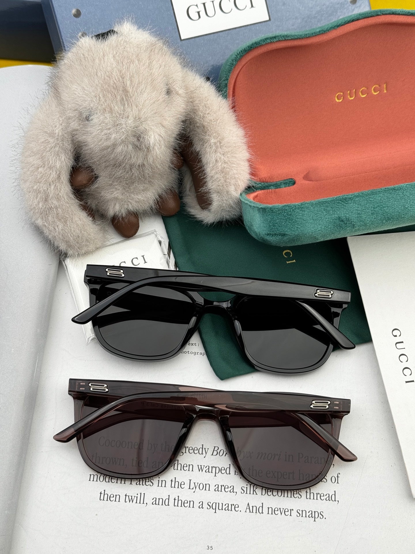 GUCCI SQUARE FRAME SUNGLASSES G57712 IN ACETATE