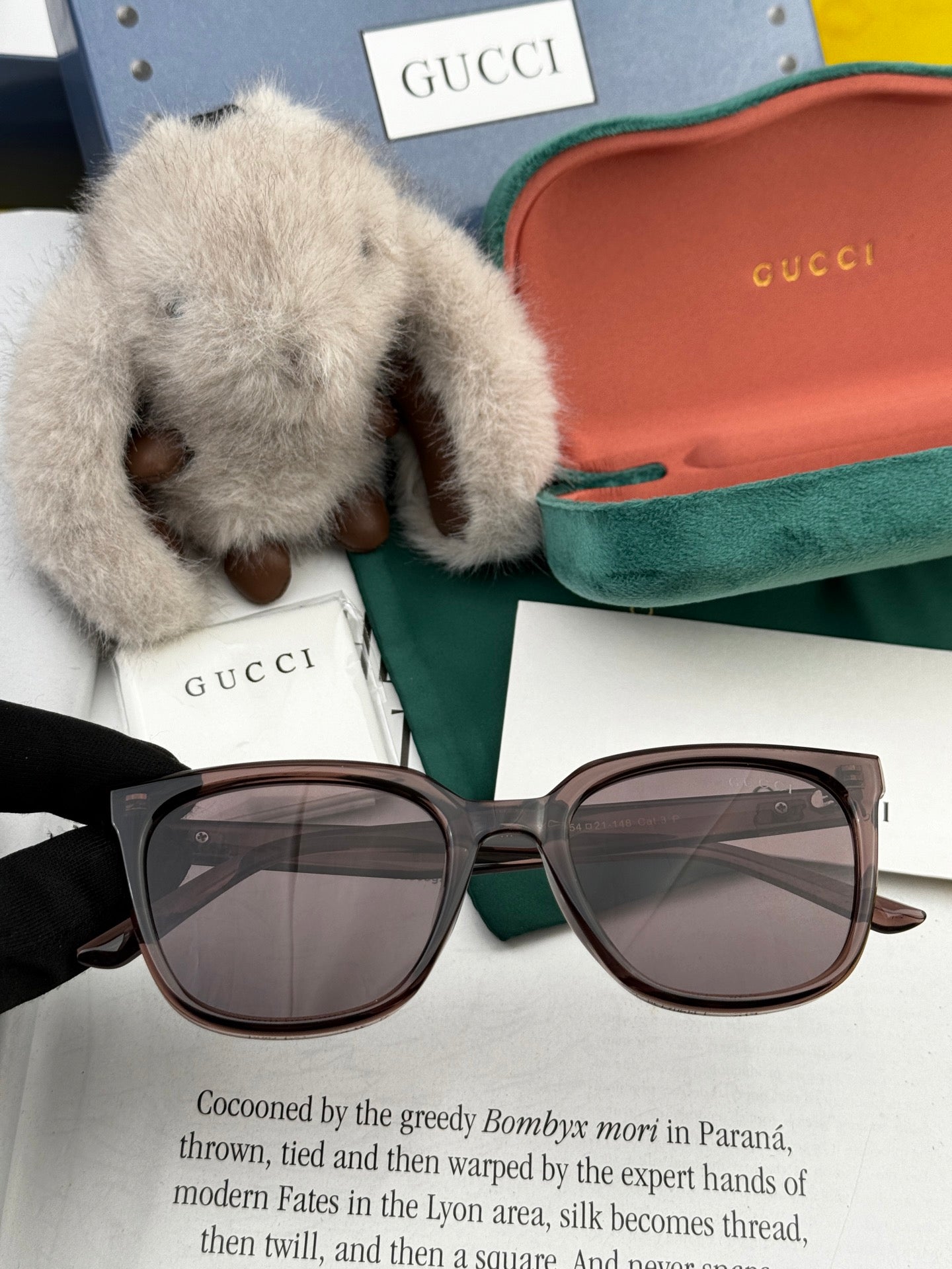 GUCCI SQUARE FRAME SUNGLASSES G57712 IN ACETATE