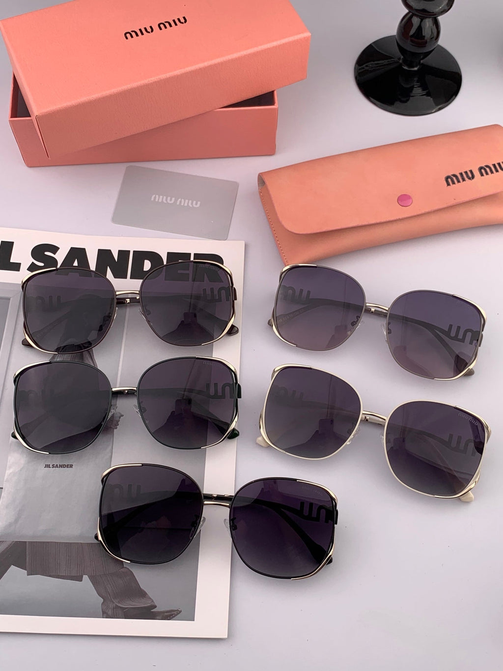 MIU MIU RUNWAY CAT EYE SUNGLASSES M8321 IN ACETATE