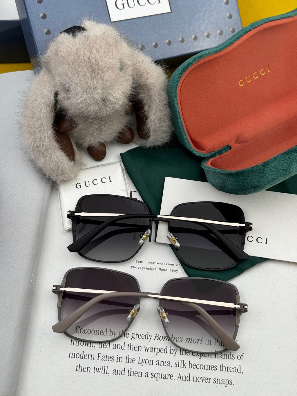GUCCI SQUARE FRAME SUNGLASSES G8639 IN METAL