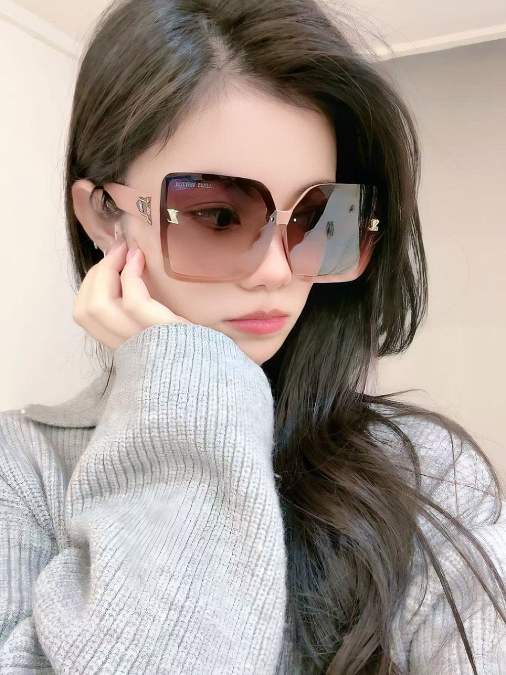 LOUIS VUITTON SQUARE SUNGLASSES L3230 IN ACETATE